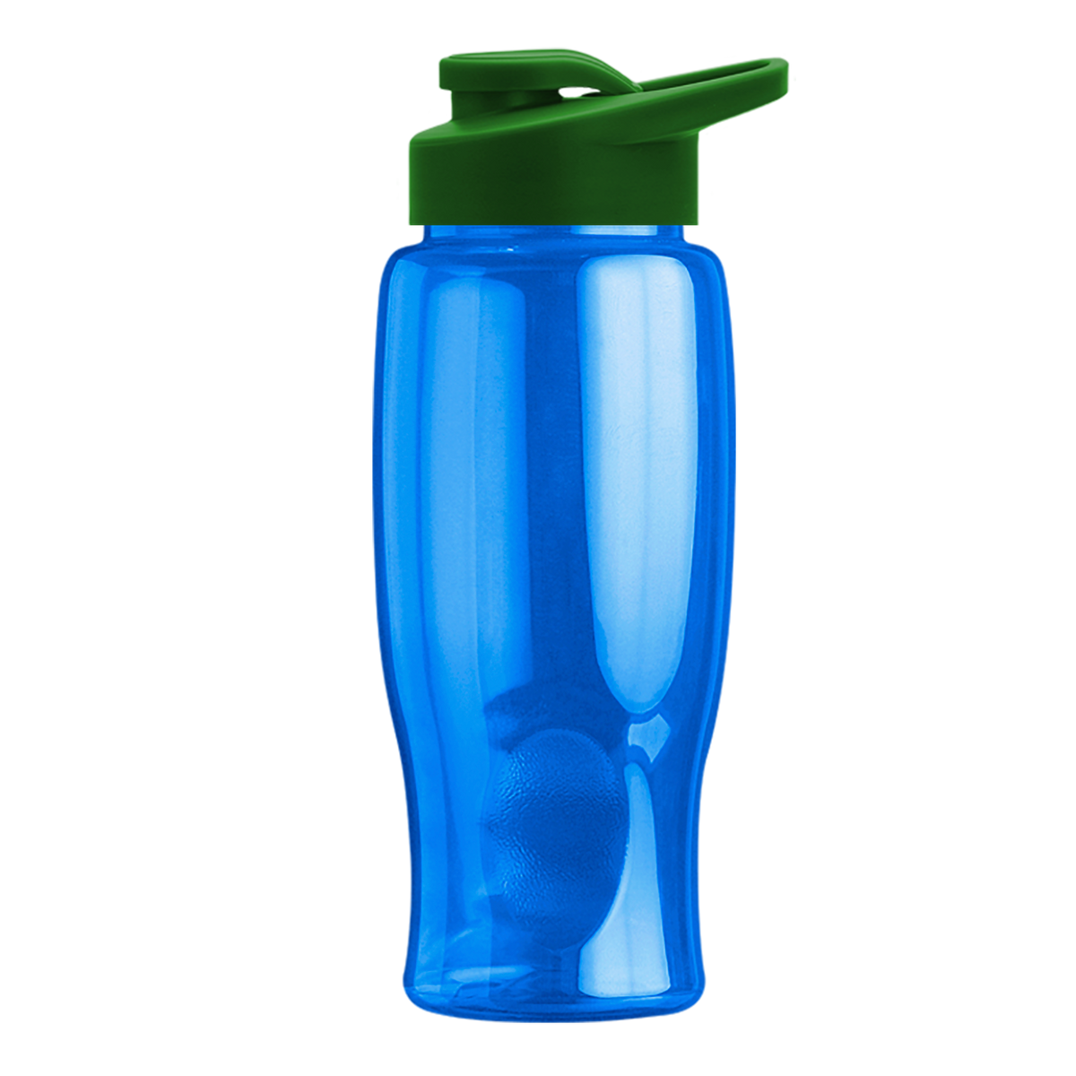 Custom logo Poly+ Bottle with Drink-Thru Lid - 27 oz.