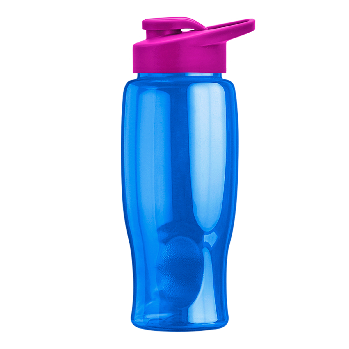 Custom logo Poly+ Bottle with Drink-Thru Lid - 27 oz.