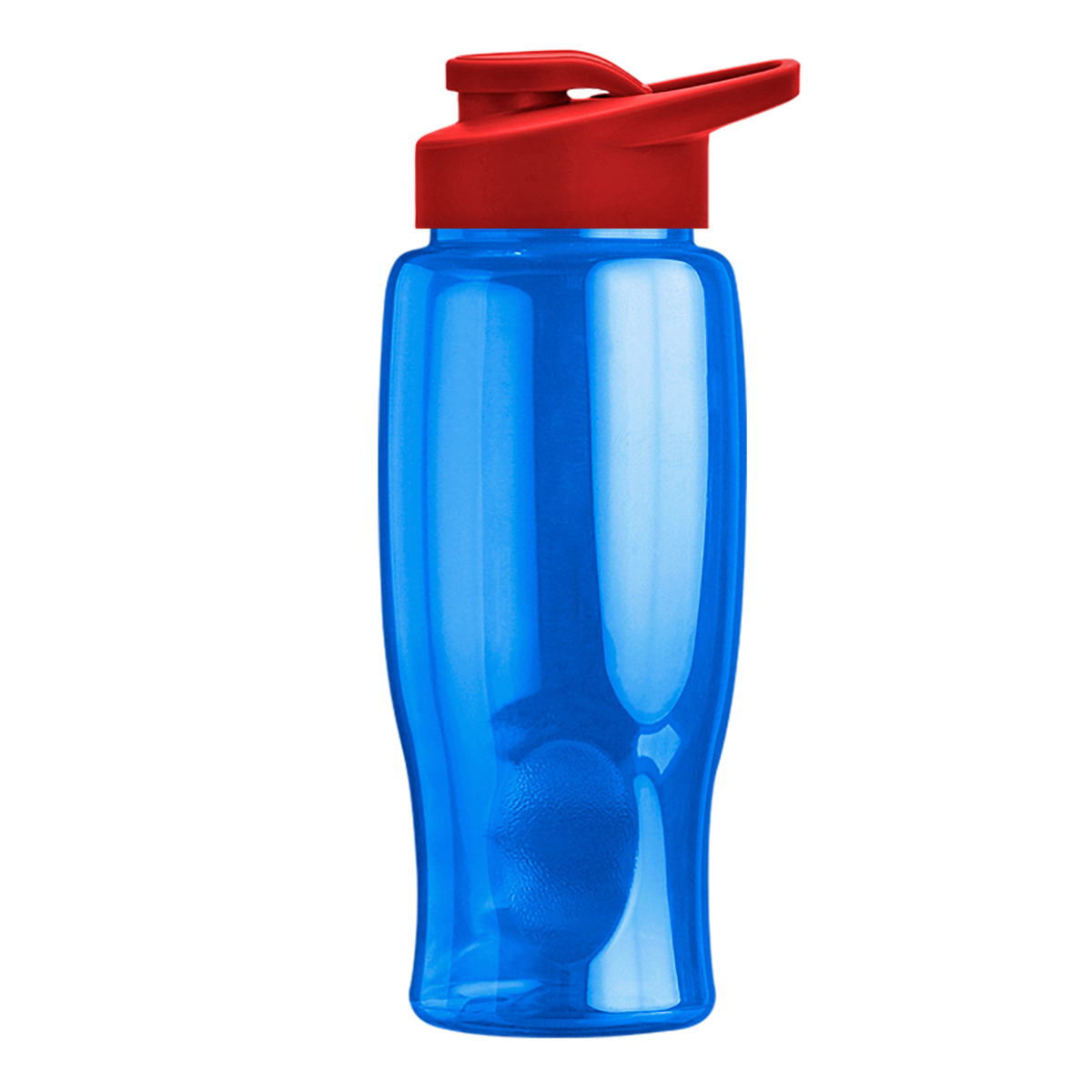 Custom logo Poly+ Bottle with Drink-Thru Lid - 27 oz.