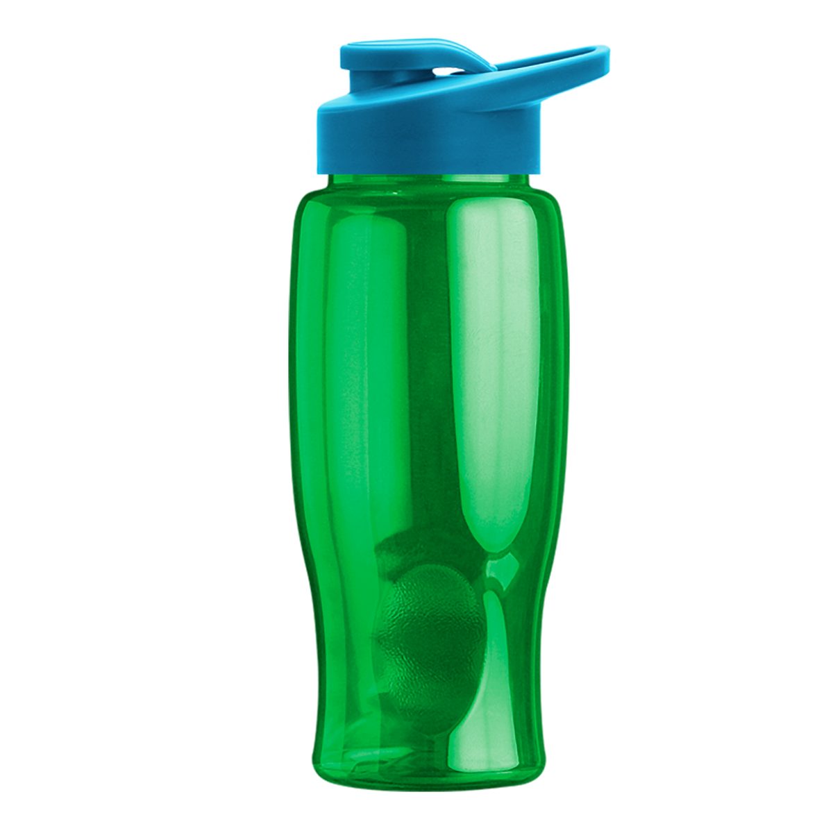 Custom logo Poly+ Bottle with Drink-Thru Lid - 27 oz.