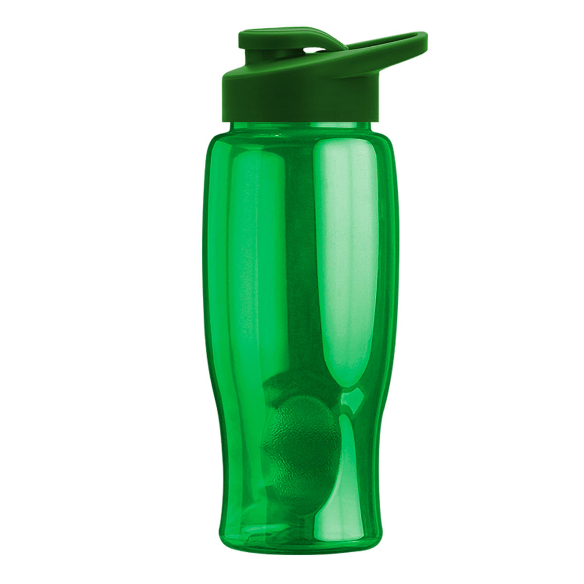 Custom logo Poly+ Bottle with Drink-Thru Lid - 27 oz.