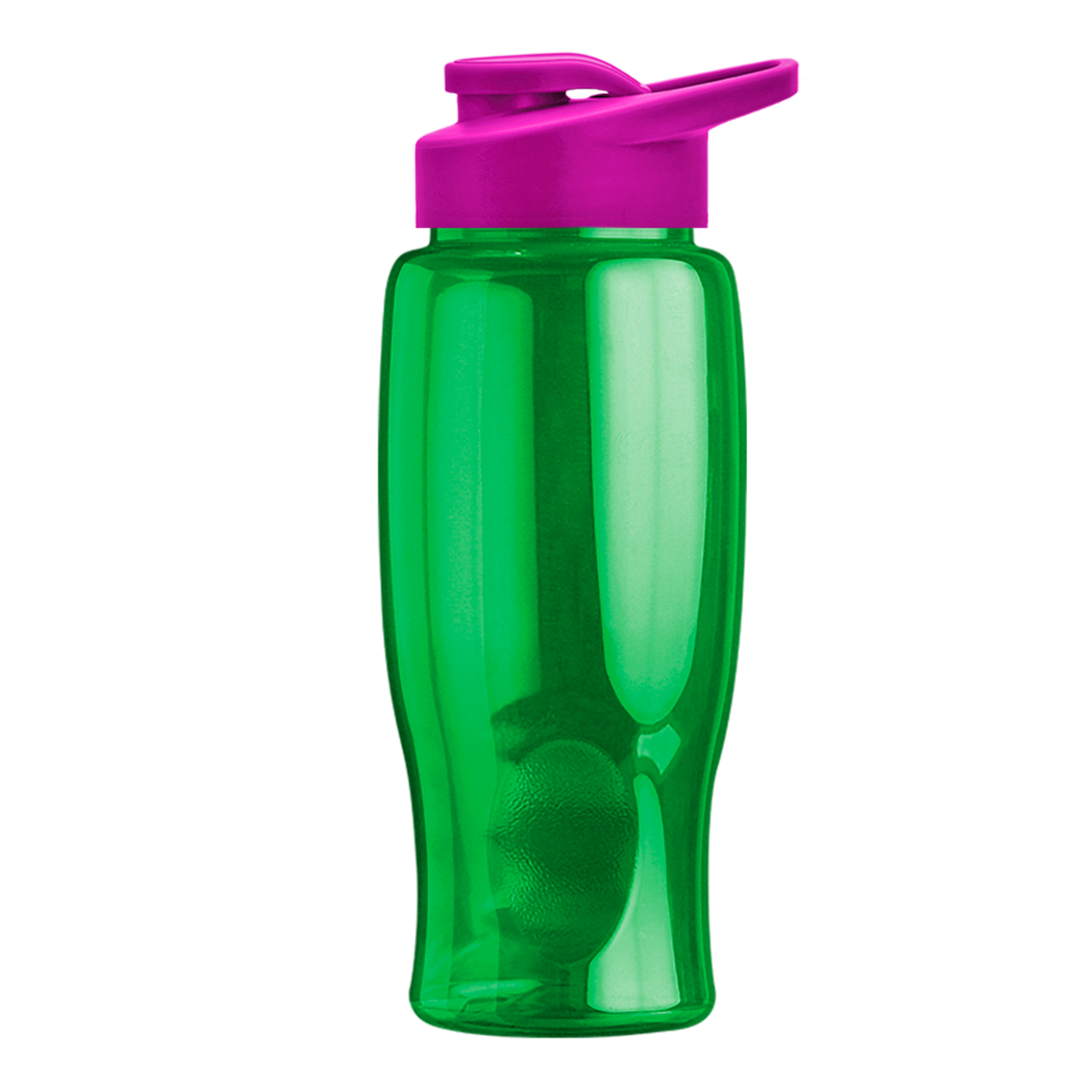 Custom logo Poly+ Bottle with Drink-Thru Lid - 27 oz.