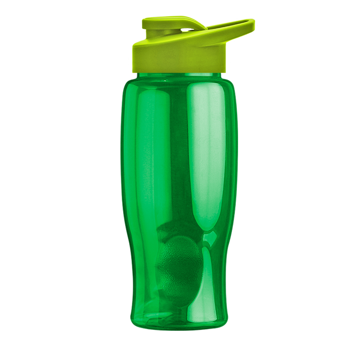 Custom logo Poly+ Bottle with Drink-Thru Lid - 27 oz.