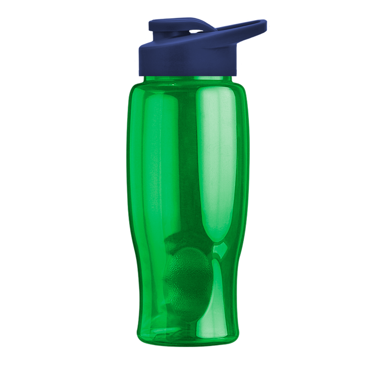 Custom logo Poly+ Bottle with Drink-Thru Lid - 27 oz.