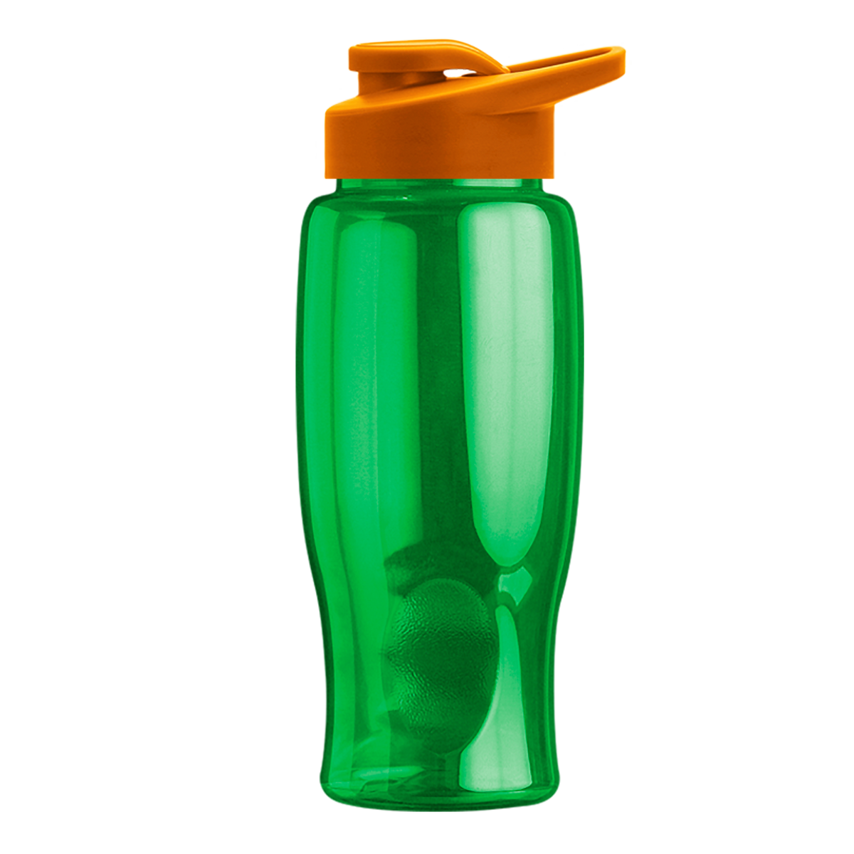 Custom logo Poly+ Bottle with Drink-Thru Lid - 27 oz.