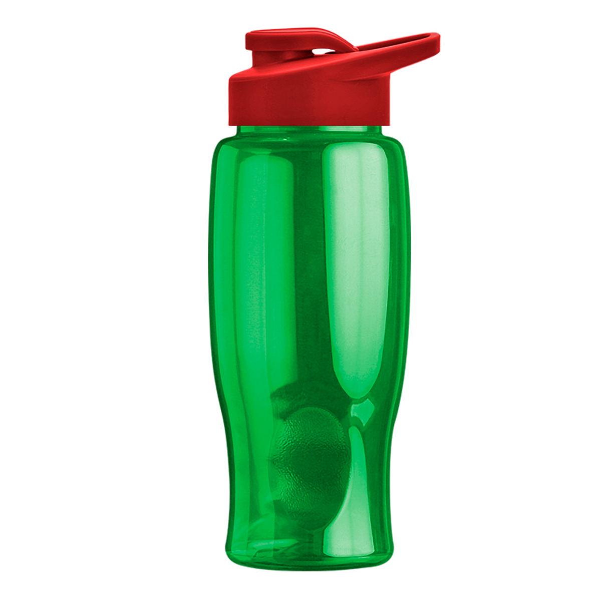 Custom logo Poly+ Bottle with Drink-Thru Lid - 27 oz.