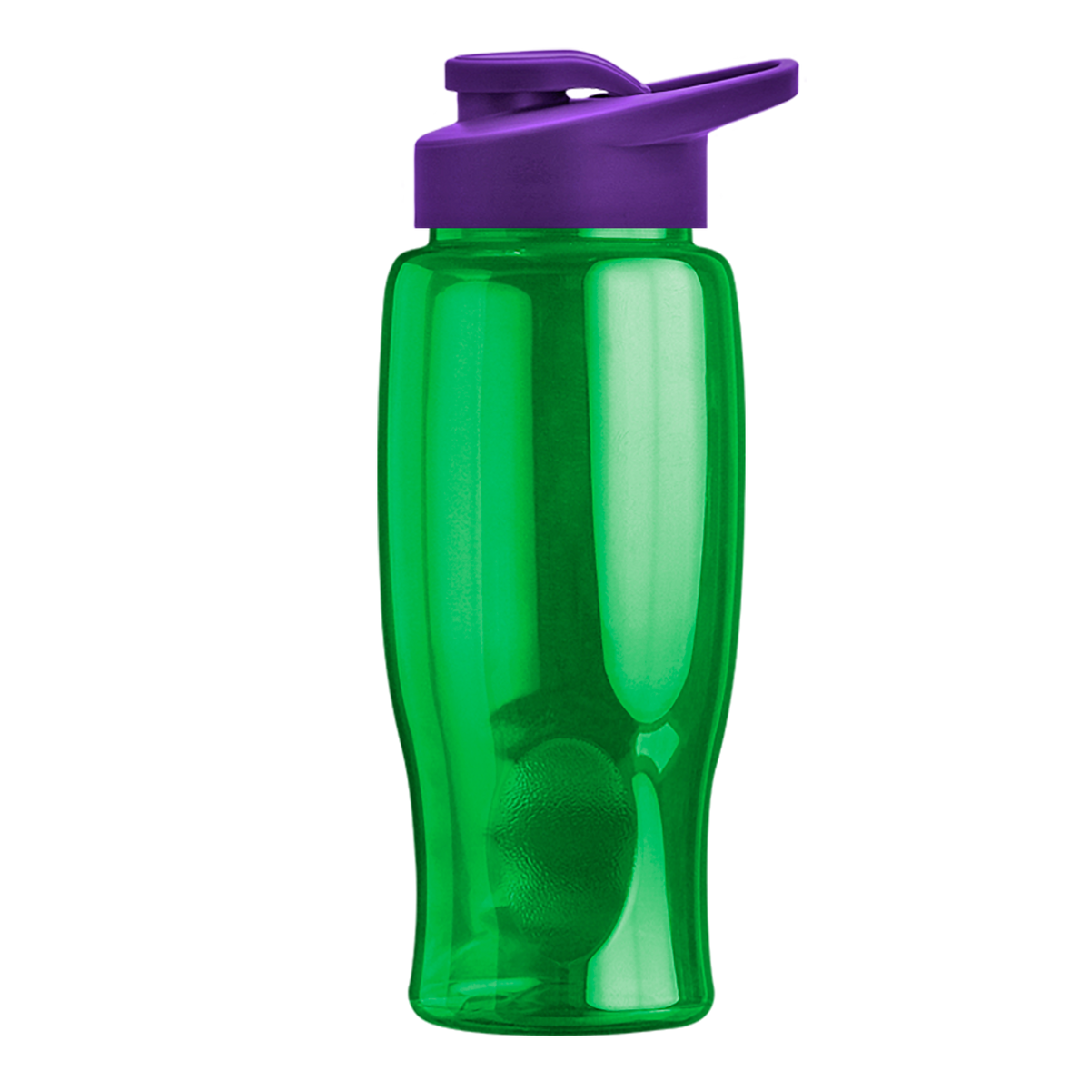 Custom logo Poly+ Bottle with Drink-Thru Lid - 27 oz.