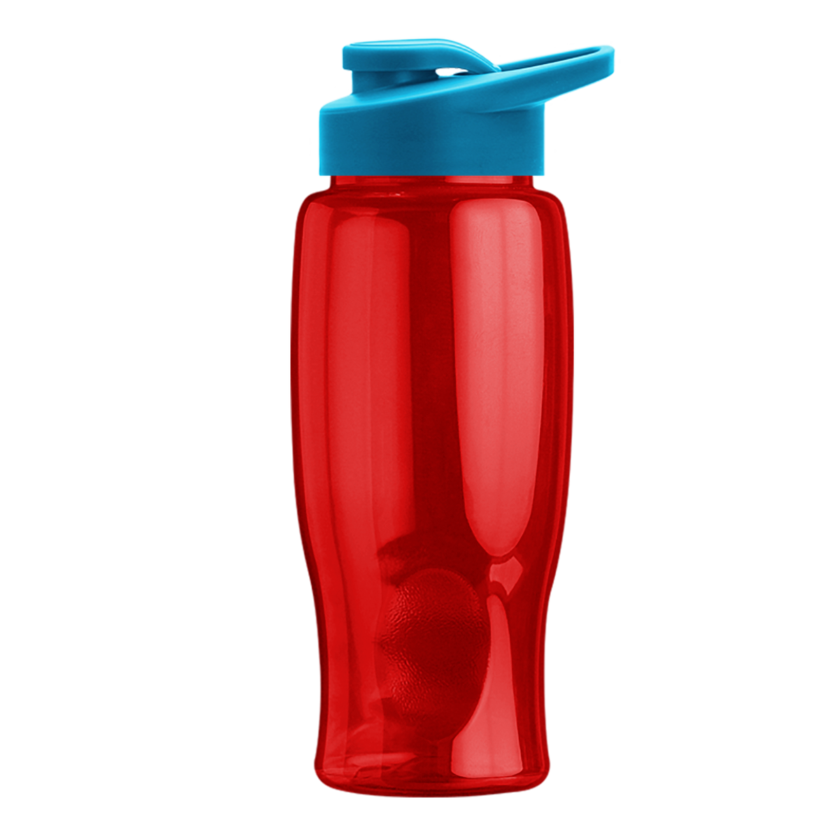 Custom logo Poly+ Bottle with Drink-Thru Lid - 27 oz.