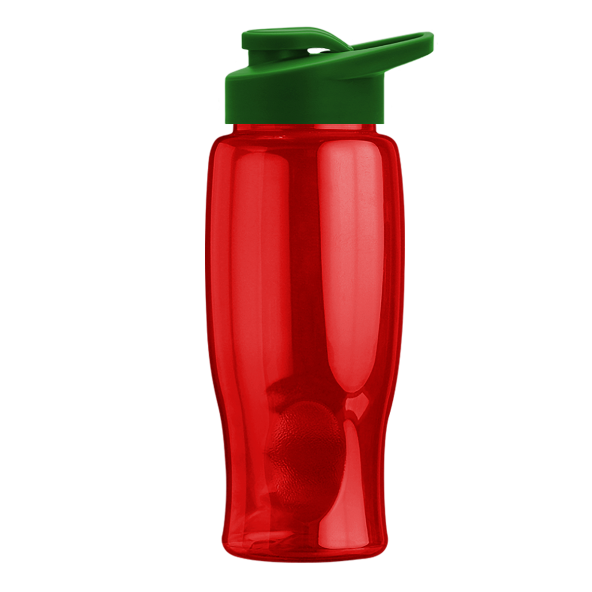 Custom logo Poly+ Bottle with Drink-Thru Lid - 27 oz.