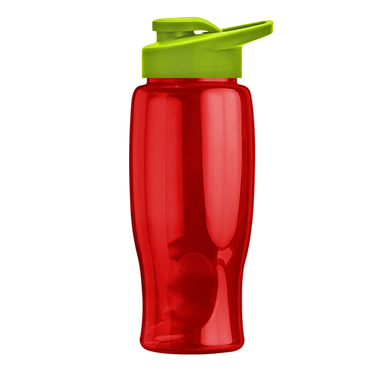 Custom logo Poly+ Bottle with Drink-Thru Lid - 27 oz.