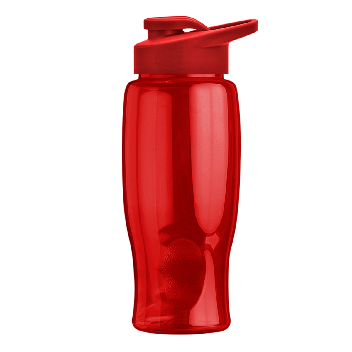 Custom logo Poly+ Bottle with Drink-Thru Lid - 27 oz.