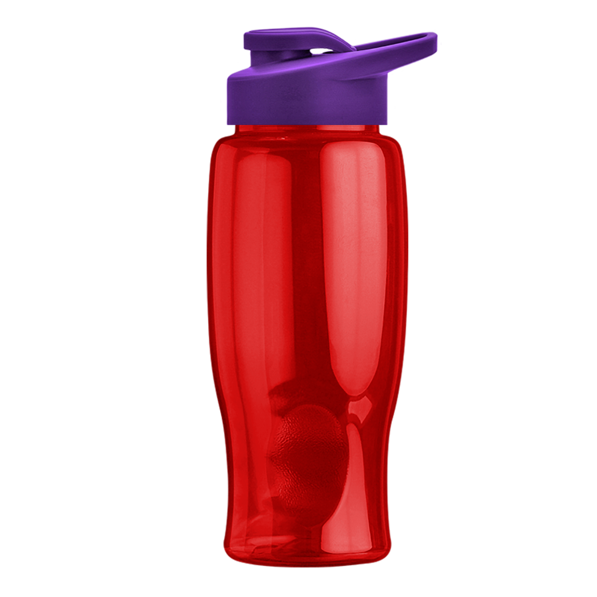 Custom logo Poly+ Bottle with Drink-Thru Lid - 27 oz.