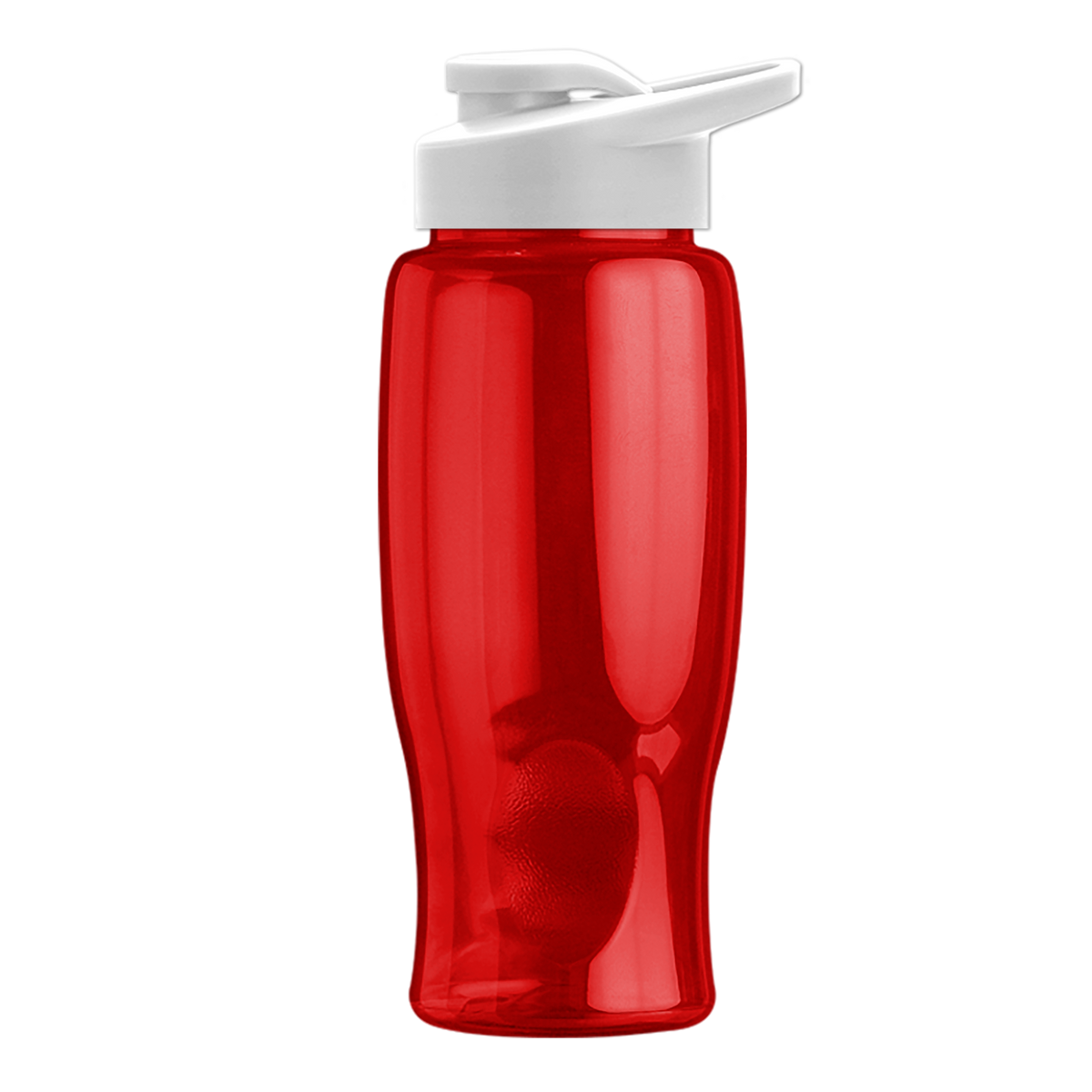 Custom logo Poly+ Bottle with Drink-Thru Lid - 27 oz.