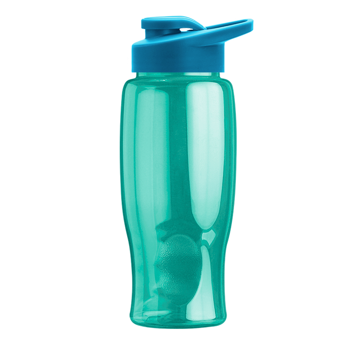 Custom logo Poly+ Bottle with Drink-Thru Lid - 27 oz.