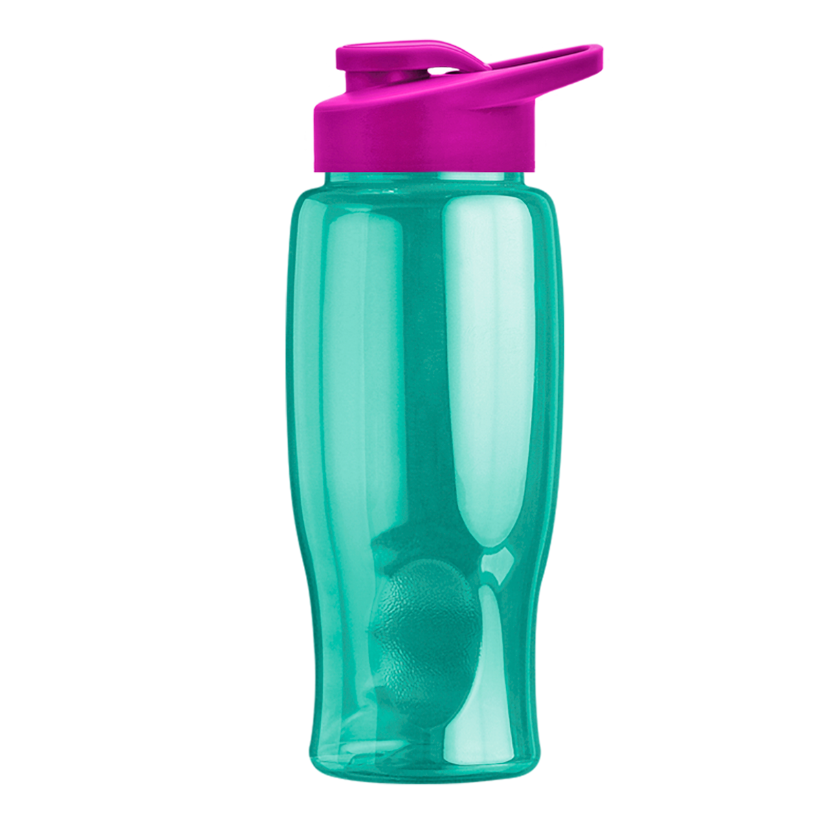 Custom logo Poly+ Bottle with Drink-Thru Lid - 27 oz.