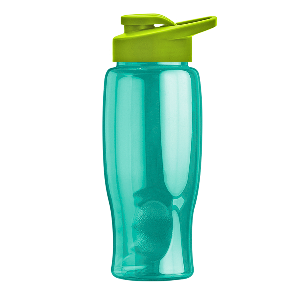 Custom logo Poly+ Bottle with Drink-Thru Lid - 27 oz.