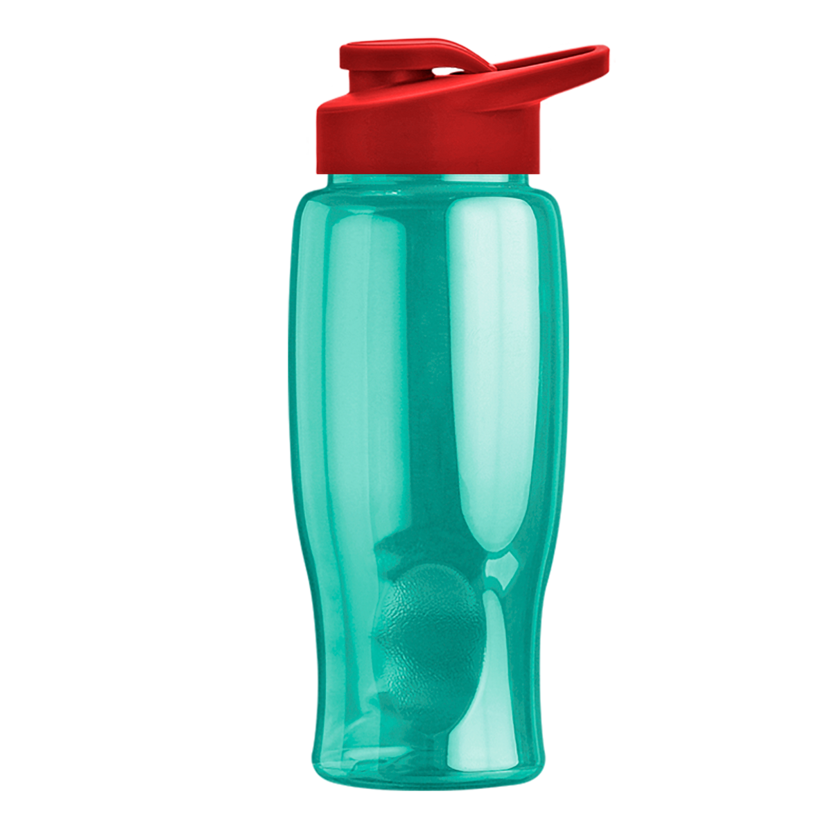 Custom logo Poly+ Bottle with Drink-Thru Lid - 27 oz.