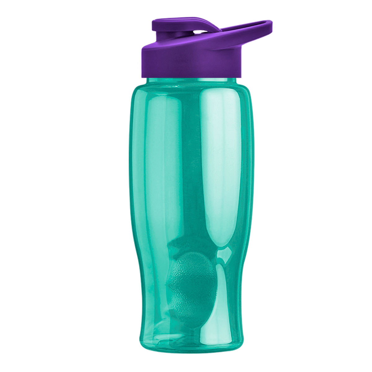 Custom logo Poly+ Bottle with Drink-Thru Lid - 27 oz.