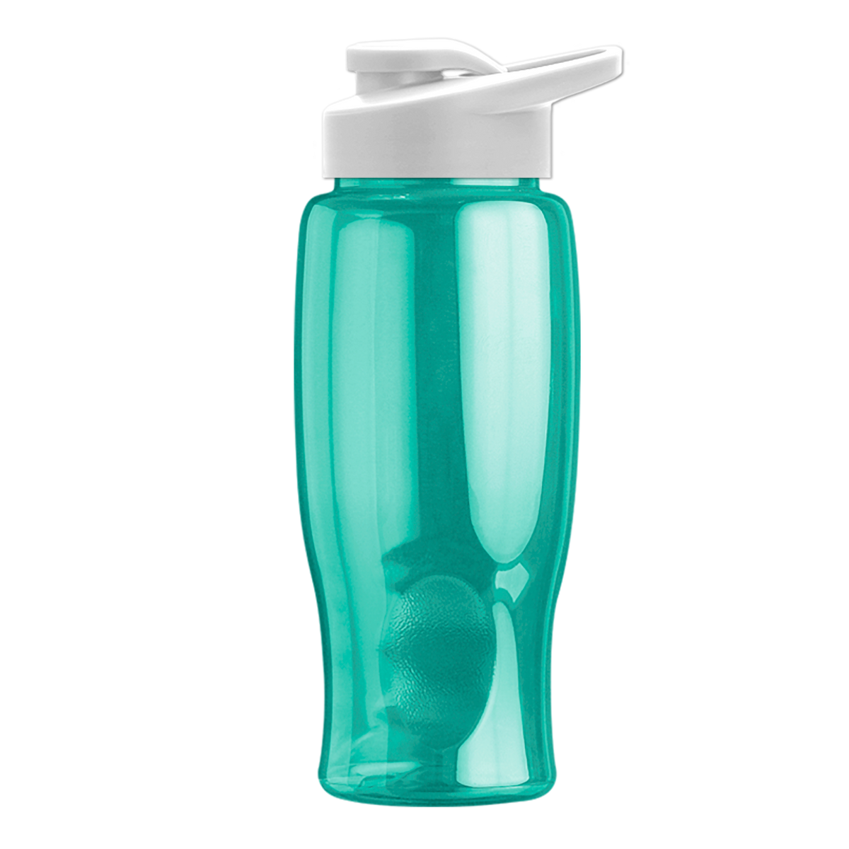Custom logo Poly+ Bottle with Drink-Thru Lid - 27 oz.