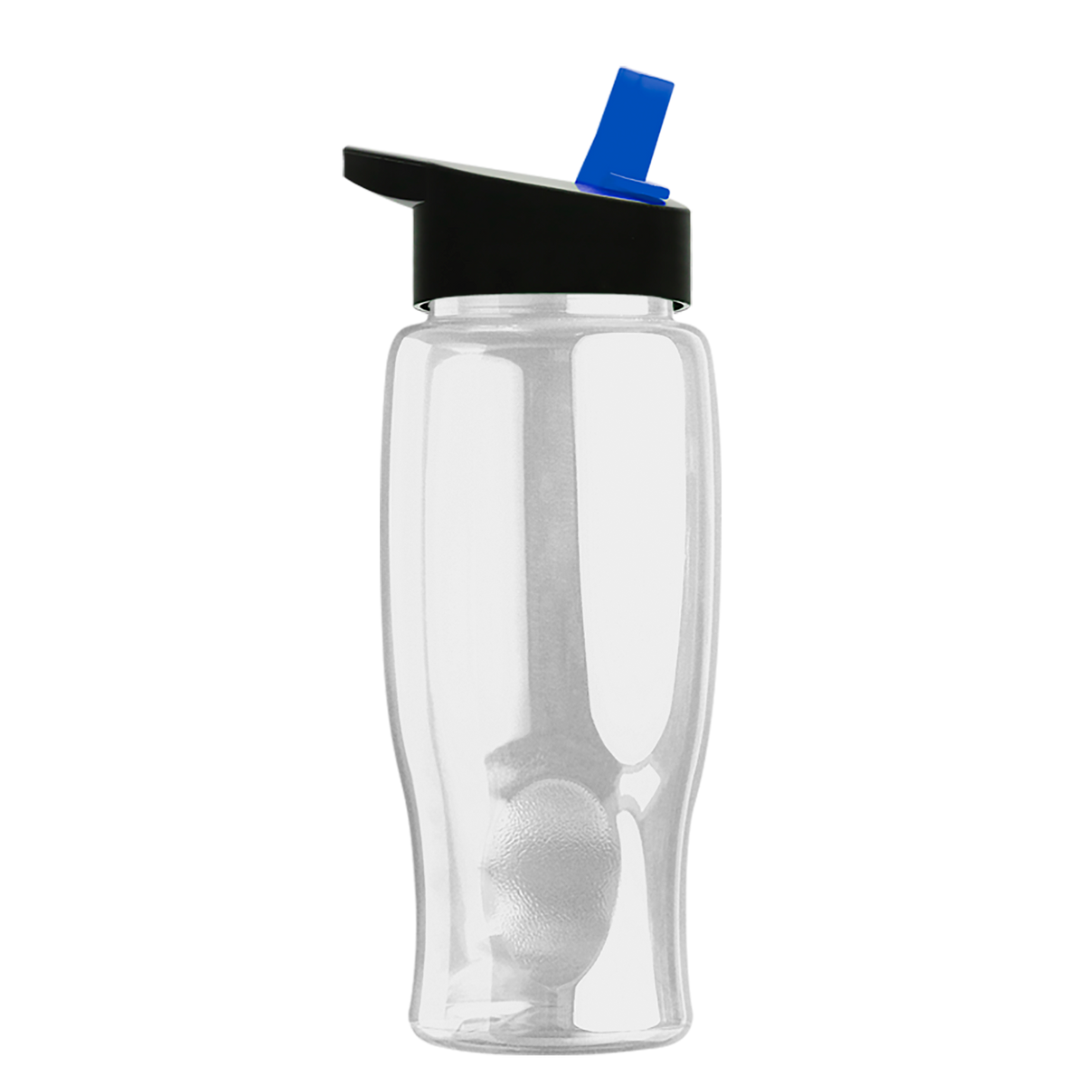 Custom logo Poly+ Bottle with Flip-Straw Lid - 27 oz.