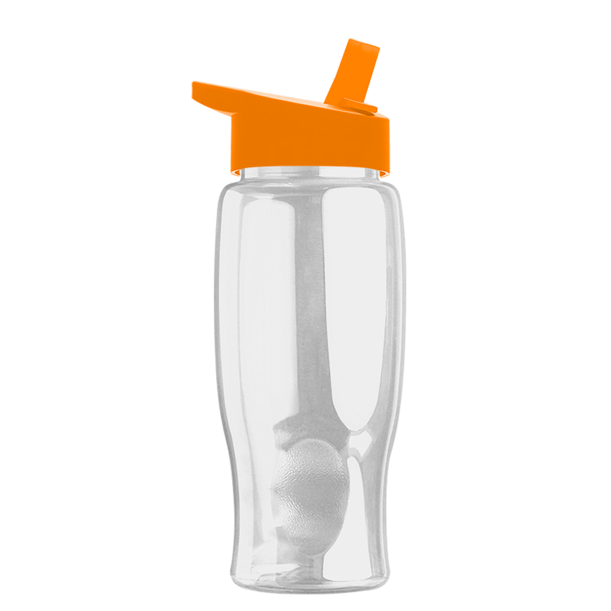 Custom logo Poly+ Bottle with Flip-Straw Lid - 27 oz.