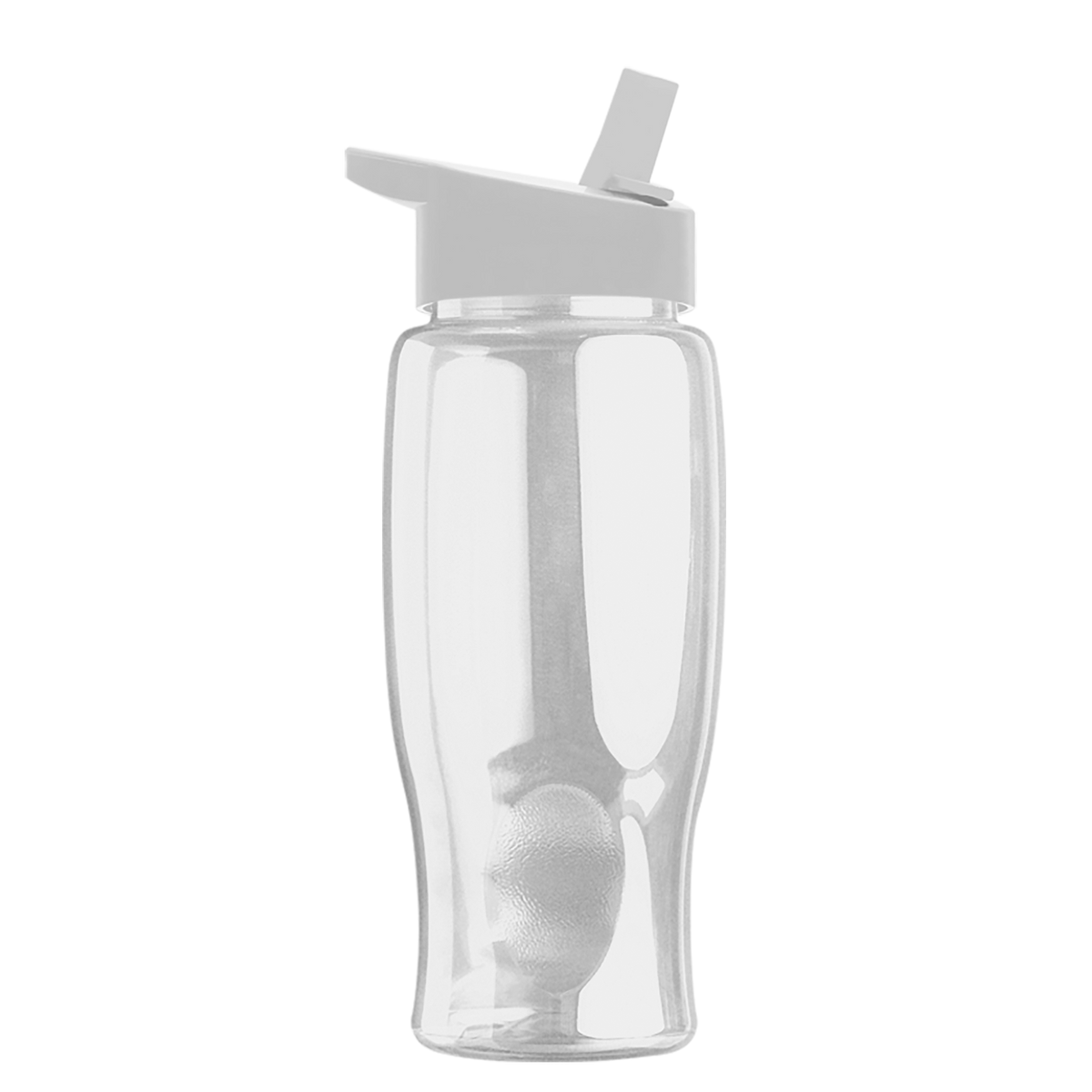 Custom logo Poly+ Bottle with Flip-Straw Lid - 27 oz.