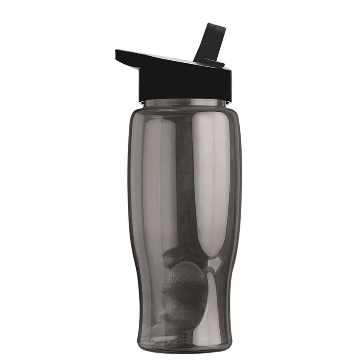 Custom logo Poly+ Bottle with Flip-Straw Lid - 27 oz.