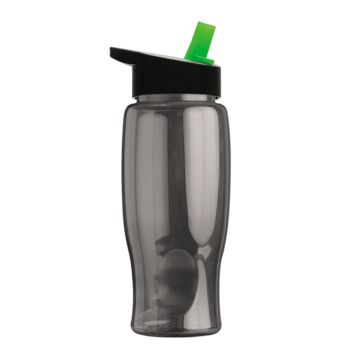 Custom logo Poly+ Bottle with Flip-Straw Lid - 27 oz.
