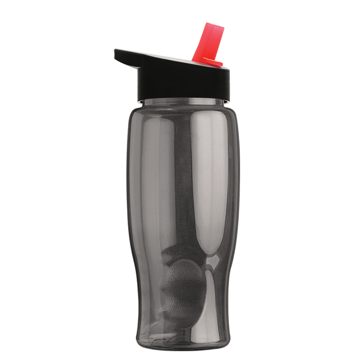 Custom logo Poly+ Bottle with Flip-Straw Lid - 27 oz.