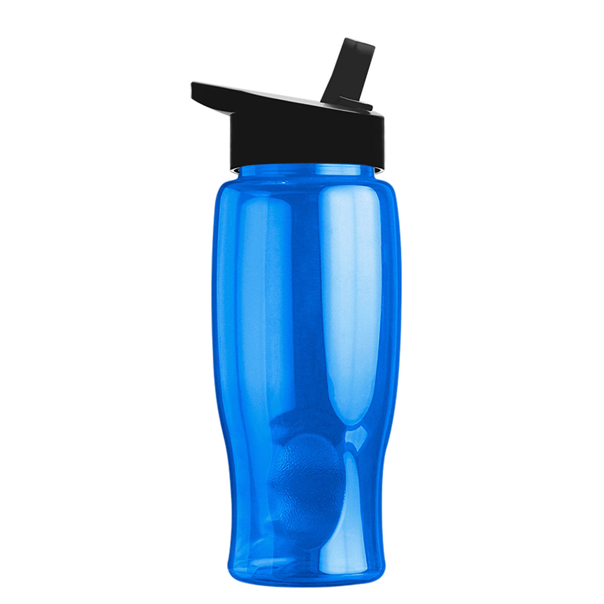 Custom logo Poly+ Bottle with Flip-Straw Lid - 27 oz.