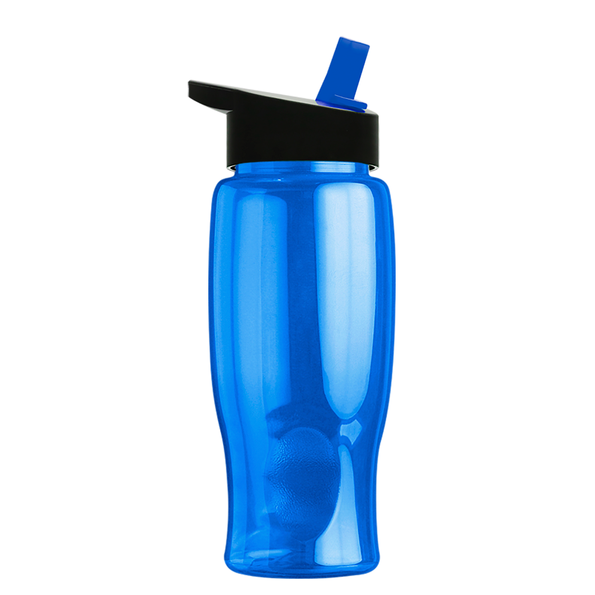 Custom logo Poly+ Bottle with Flip-Straw Lid - 27 oz.