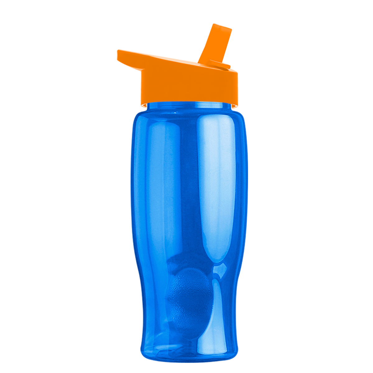 Custom logo Poly+ Bottle with Flip-Straw Lid - 27 oz.