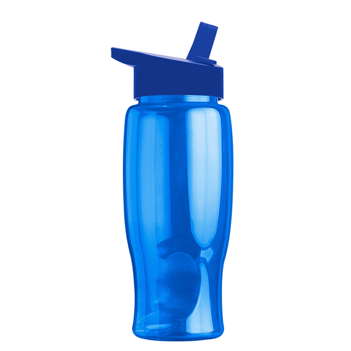 Custom logo Poly+ Bottle with Flip-Straw Lid - 27 oz.