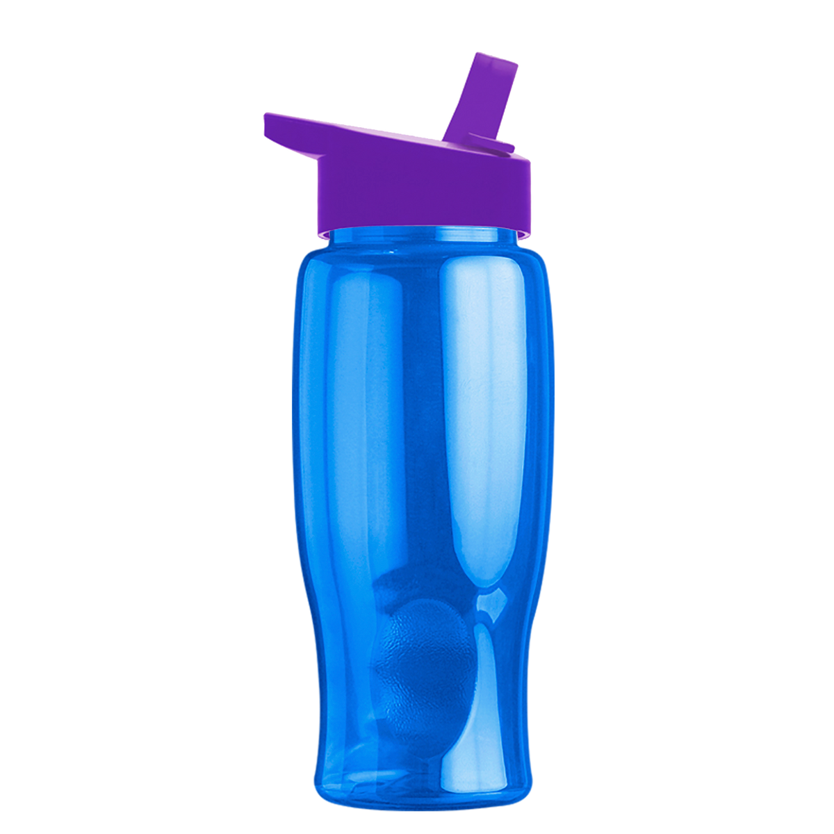 Custom logo Poly+ Bottle with Flip-Straw Lid - 27 oz.