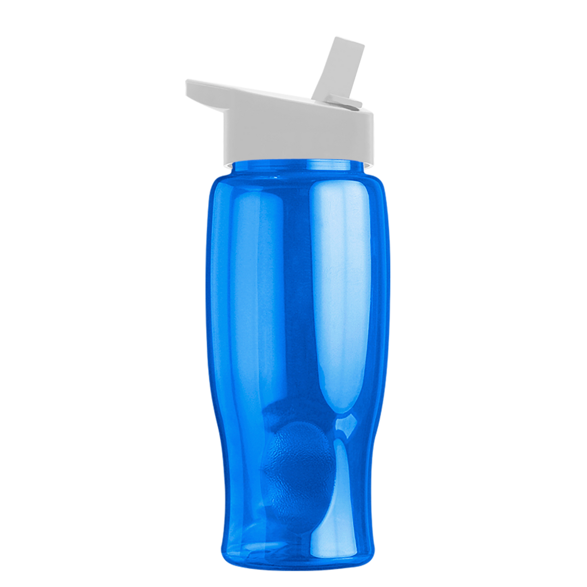 Custom logo Poly+ Bottle with Flip-Straw Lid - 27 oz.