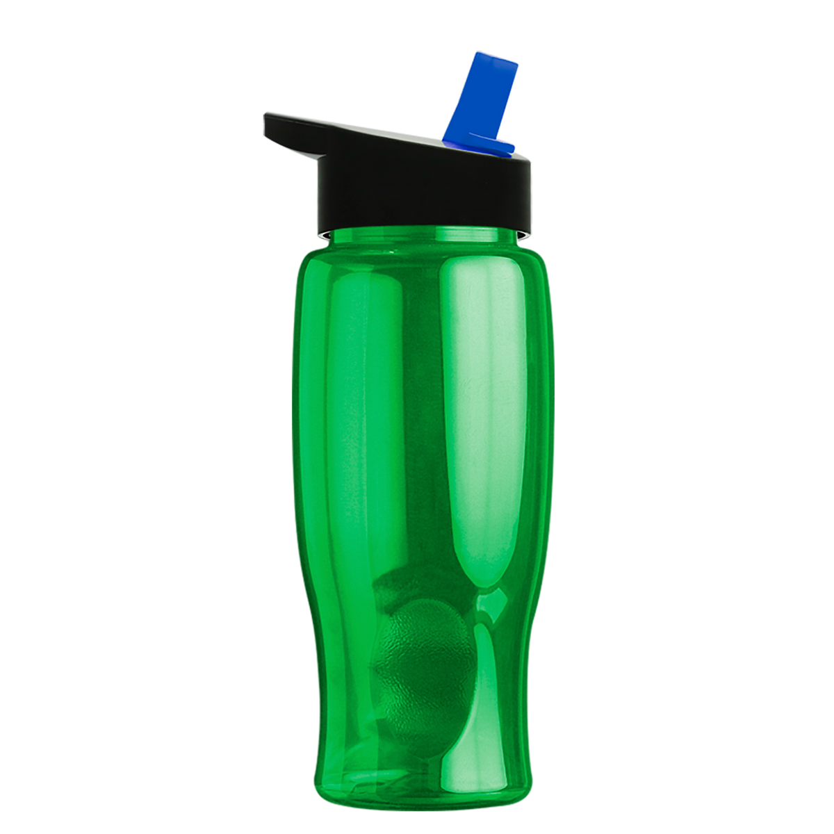 Custom logo Poly+ Bottle with Flip-Straw Lid - 27 oz.