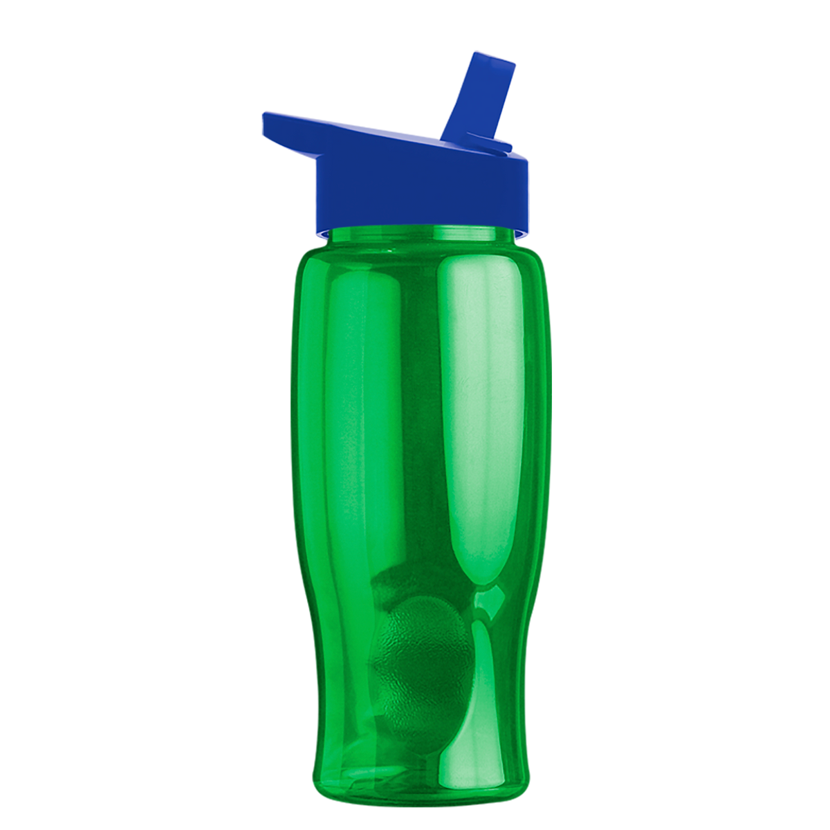 Custom logo Poly+ Bottle with Flip-Straw Lid - 27 oz.