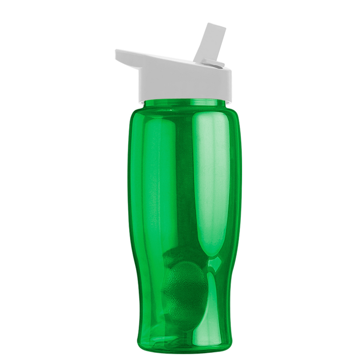 Custom logo Poly+ Bottle with Flip-Straw Lid - 27 oz.