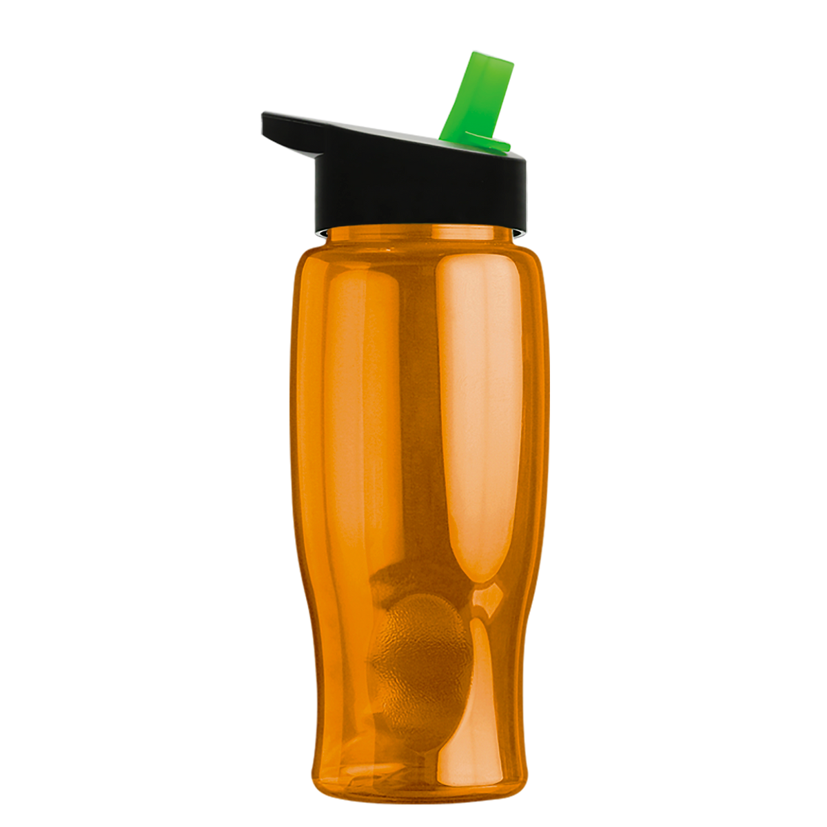 Custom logo Poly+ Bottle with Flip-Straw Lid - 27 oz.
