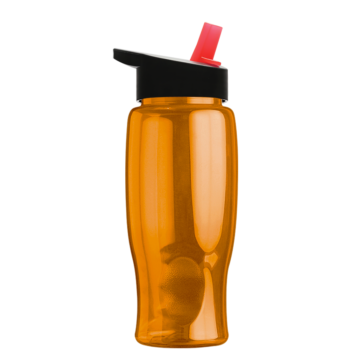 Custom logo Poly+ Bottle with Flip-Straw Lid - 27 oz.