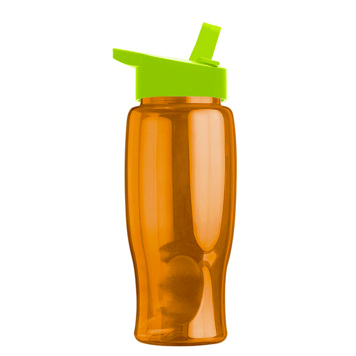 Custom logo Poly+ Bottle with Flip-Straw Lid - 27 oz.