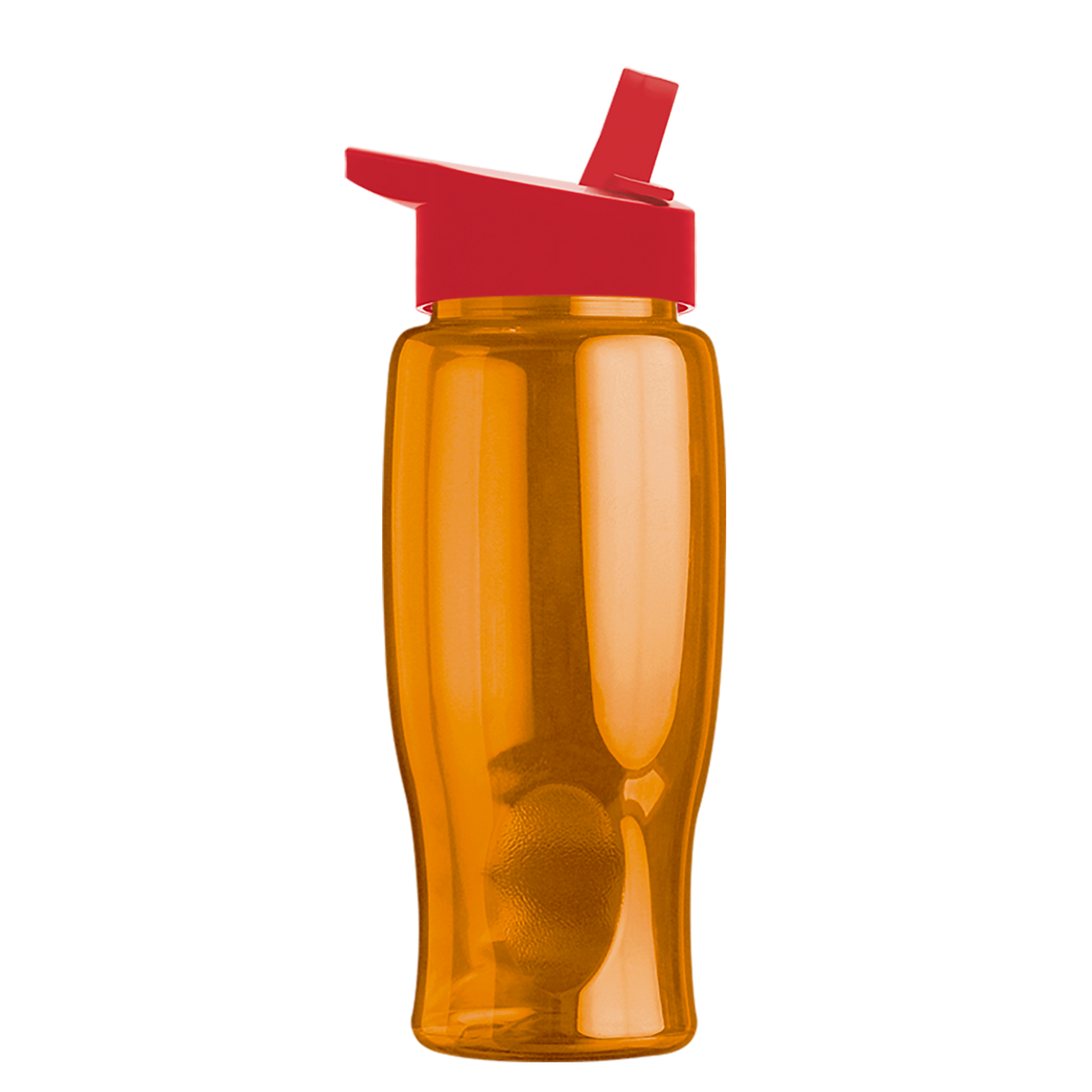 Custom logo Poly+ Bottle with Flip-Straw Lid - 27 oz.