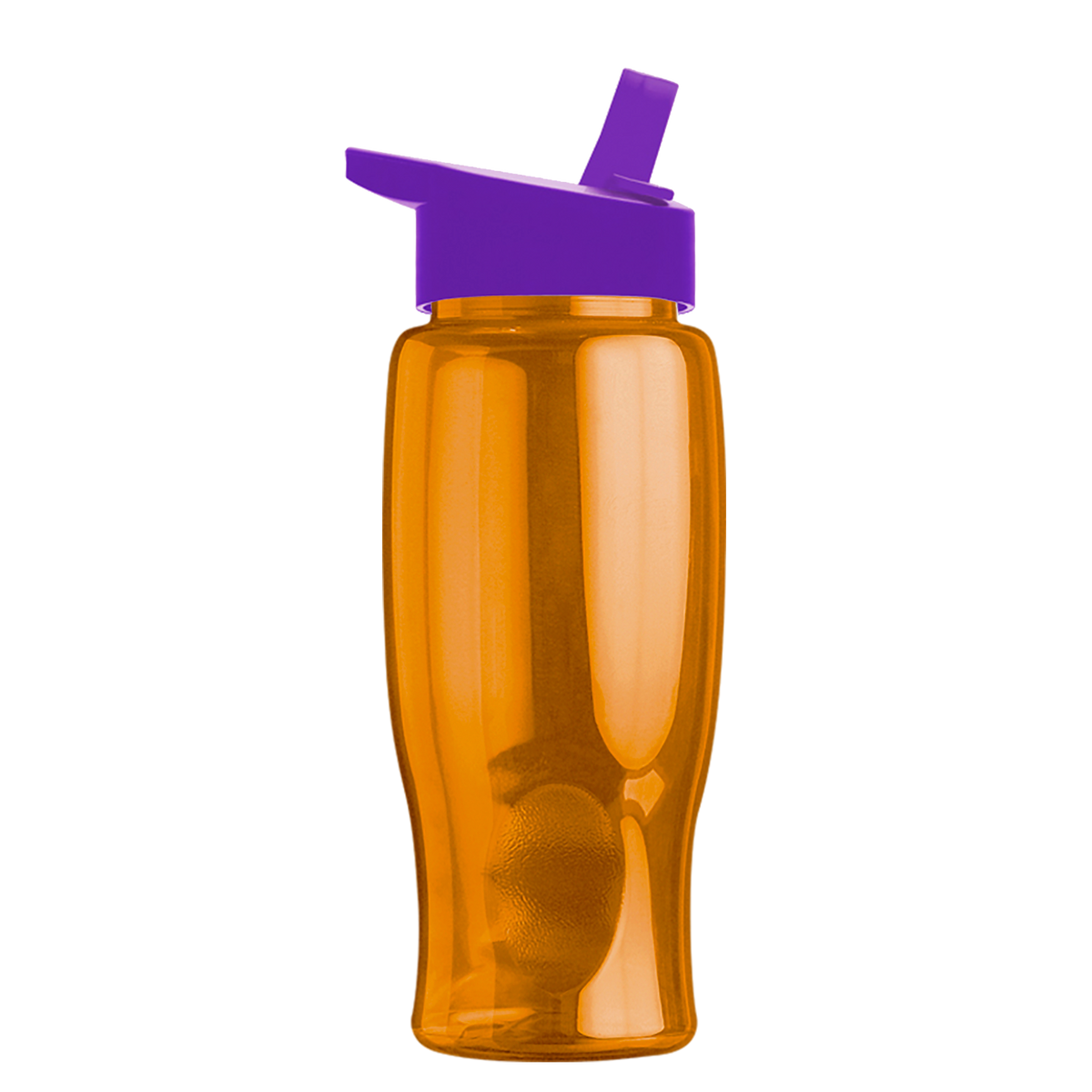 Custom logo Poly+ Bottle with Flip-Straw Lid - 27 oz.