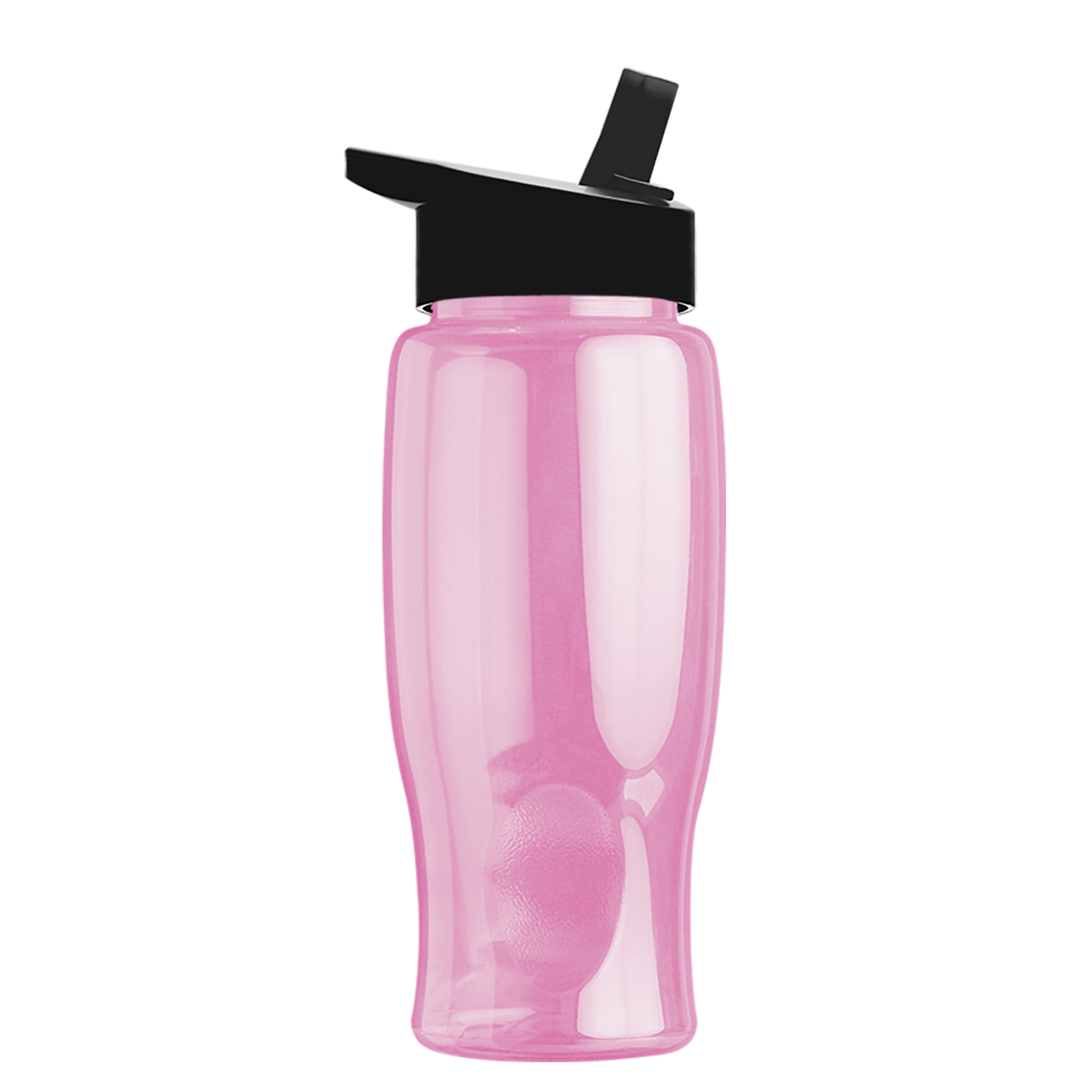 Custom logo Poly+ Bottle with Flip-Straw Lid - 27 oz.