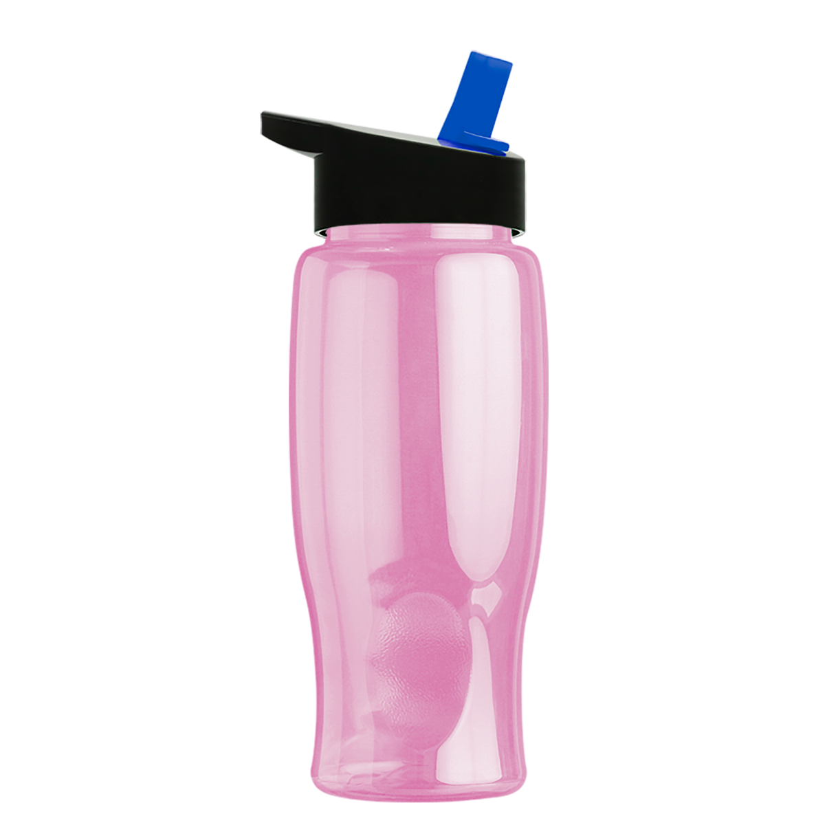 Custom logo Poly+ Bottle with Flip-Straw Lid - 27 oz.