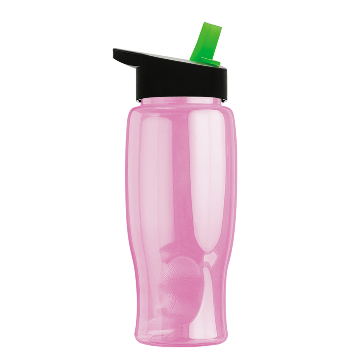 Custom logo Poly+ Bottle with Flip-Straw Lid - 27 oz.