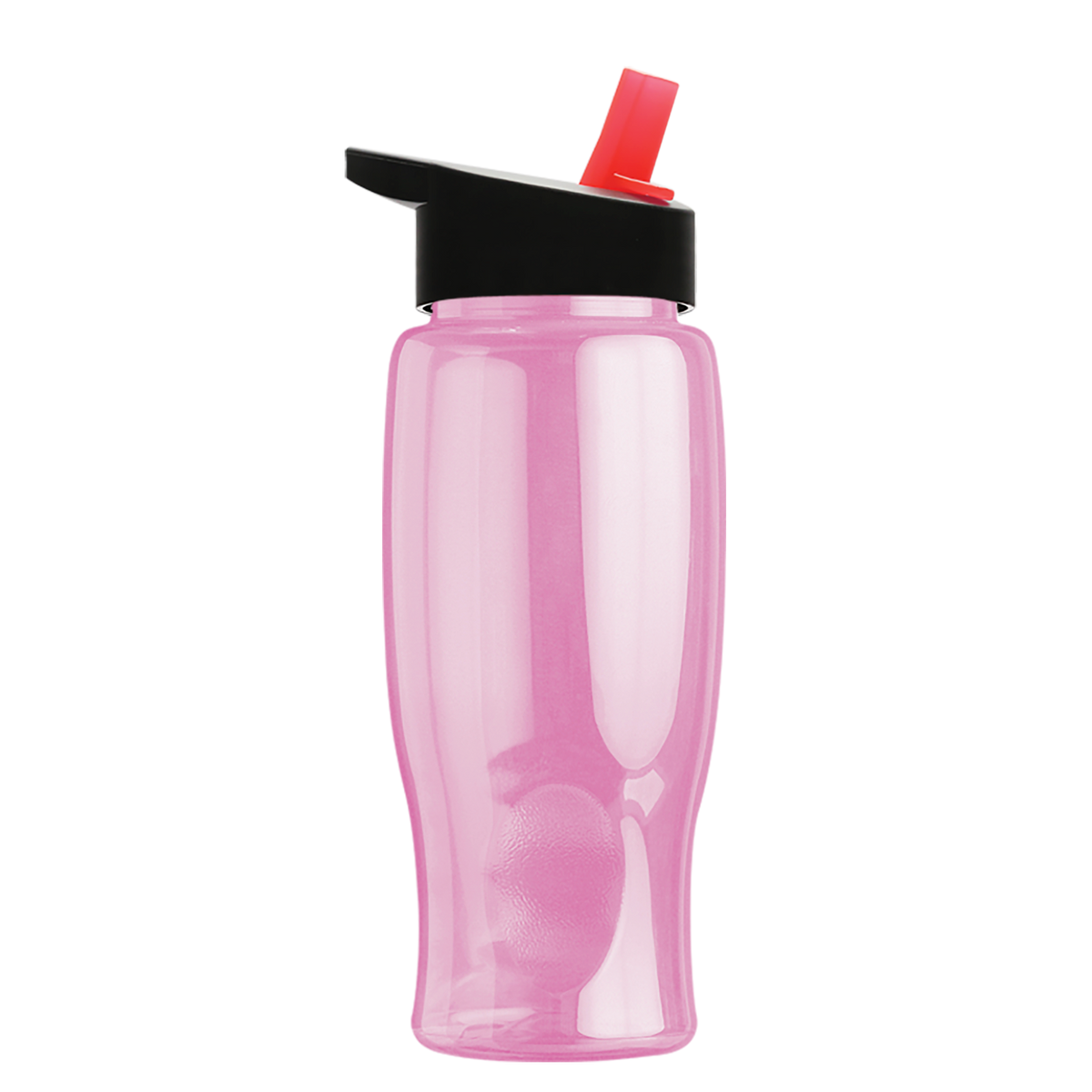 Custom logo Poly+ Bottle with Flip-Straw Lid - 27 oz.