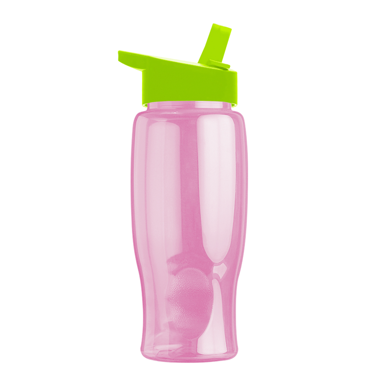 Custom logo Poly+ Bottle with Flip-Straw Lid - 27 oz.