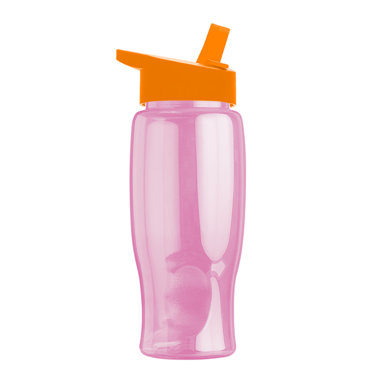 Custom logo Poly+ Bottle with Flip-Straw Lid - 27 oz.