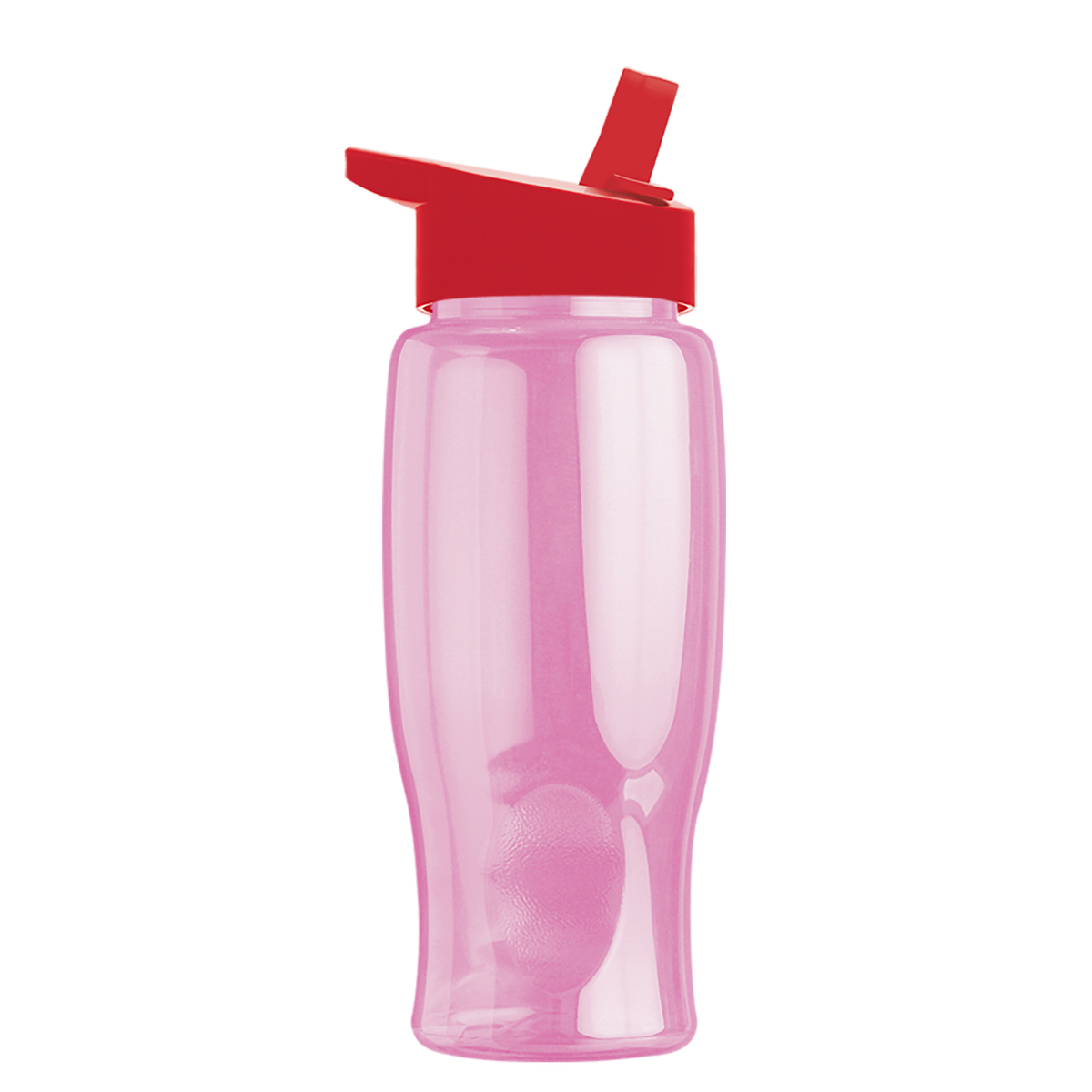 Custom logo Poly+ Bottle with Flip-Straw Lid - 27 oz.